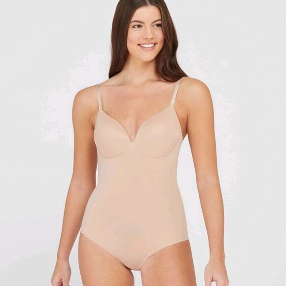 ASSETS by SPANX Flawless Finish Micro Low Back Cupped Bodysuit - Picture 1 of 6